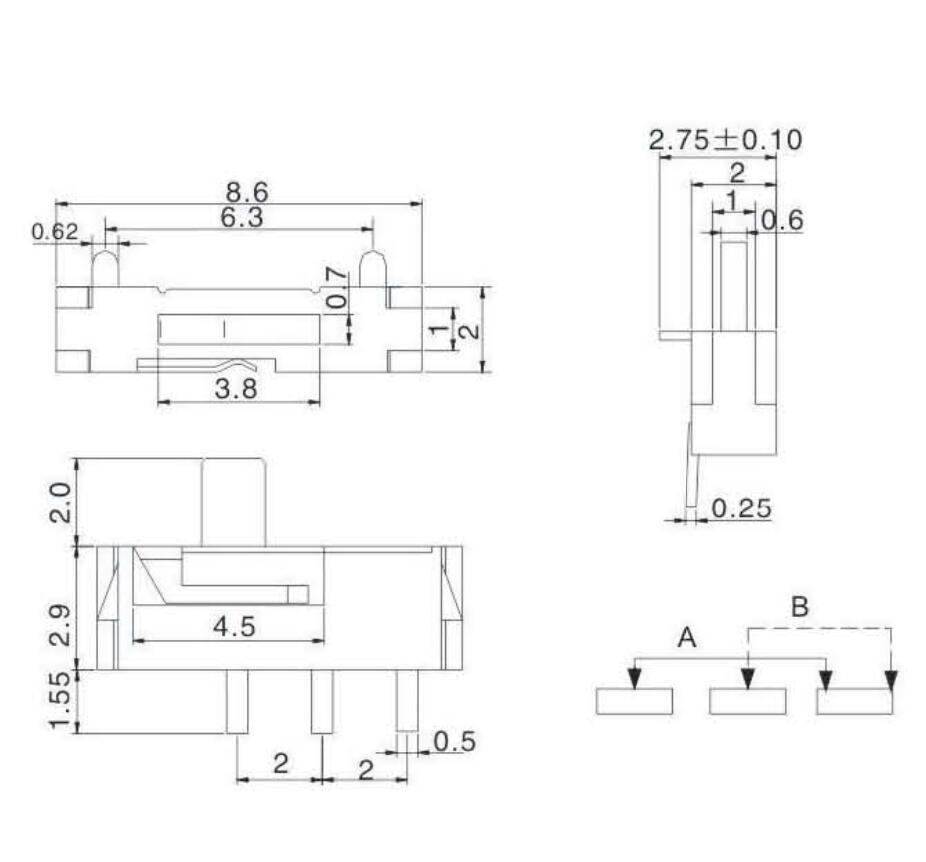 MSK-03B撥動(dòng)開關(guān)