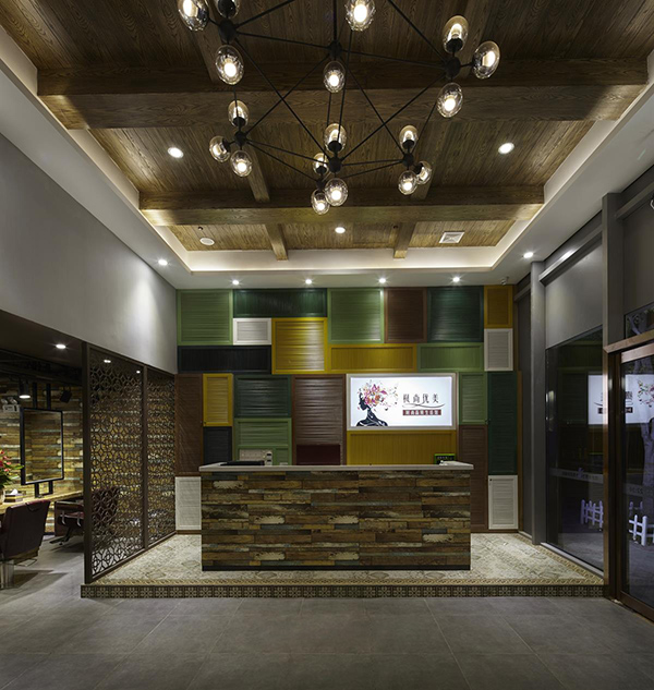 ç‰¹è‰²å¾©å¤é¢¨æ ¼ç¾Žå®¹åº—å‰è‡ºè¨­è¨ˆåœ–