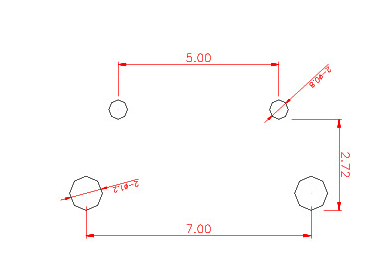 3*6*3.85帶支架輕觸開(kāi)關(guān)