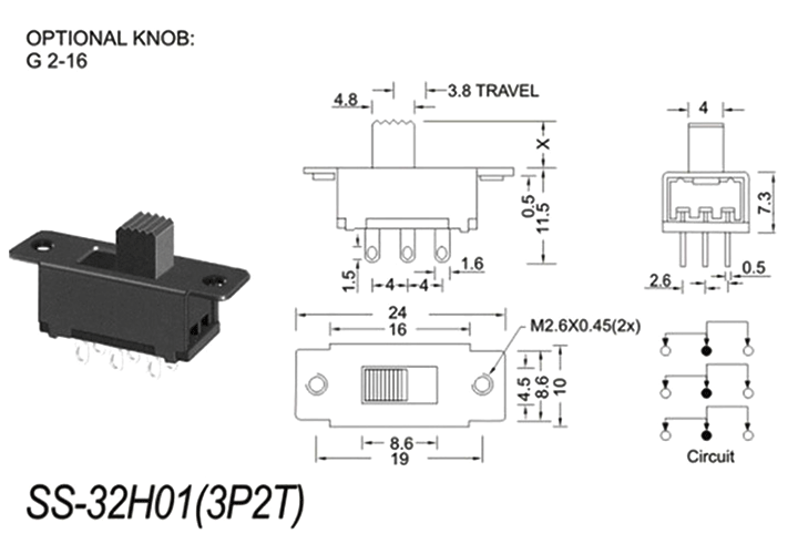 SS-32H01/03撥動開關多少錢一個？