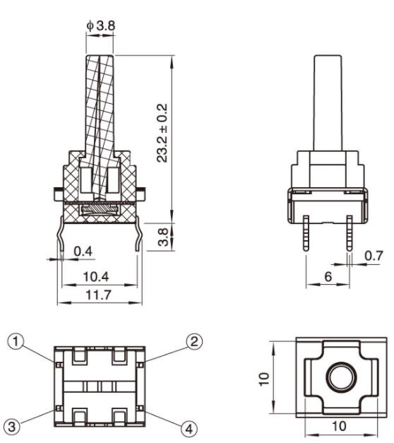 10x10矮蓋鐵架插件防水輕觸開關尺寸圖.jpg